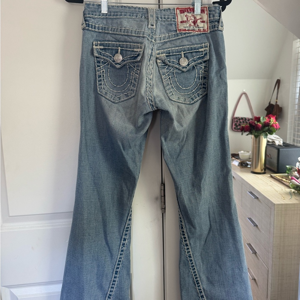 True Religion Low Rise Flare Jeans